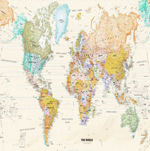 Load image into Gallery viewer, "Arna Collection" - Feature Wall - 3D World Map Sticker Removable - 4 Square Meters (Many Sizes)