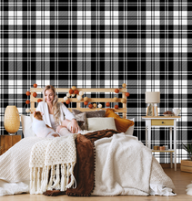 Load image into Gallery viewer, "Arna Collection" - Feature Wall - British Tartan Sticker Removable - 4 Square Meters (Many Sizes)