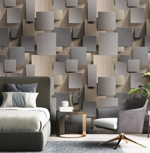 Load image into Gallery viewer, "Arna" Collections - DIY - High Quality Deer Skinned Geometric 3D Wallpaper 5.3 Square Metre