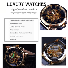 Load image into Gallery viewer, Luxury Skeleton 3D Design Watch