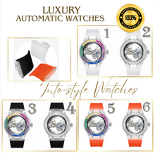 Load image into Gallery viewer, Luxury Rainbow Ladies Automatic Luminous Mechanical Watch