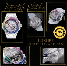 Load image into Gallery viewer, Luxury Rainbow Ladies Automatic Luminous Mechanical Watch
