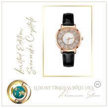 Load image into Gallery viewer, Limited Edition - Swarovski Crystal Black Satin Gold