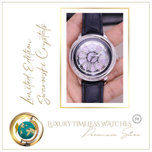 Load image into Gallery viewer, Limited Edition - Swarovski Crystal Black Silver