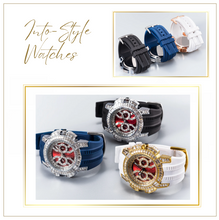 Load image into Gallery viewer, Limited Edition - Arna's Diamond Chronograph Baguette Black Rose Gold