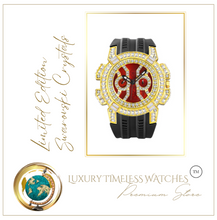 Load image into Gallery viewer, Limited Edition - Arna's Diamond Chronograph Baguette Black Gold