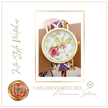 Load image into Gallery viewer, Limited Edition Rainbow Floral Platinum Designer Watch
