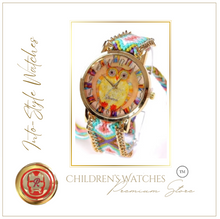 Load image into Gallery viewer, Limited Edition Rainbow Owl Platinum Designer Watch