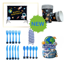 Load image into Gallery viewer, Space Universe Theme Birthday Party - 10 People Setting + Free Gifts