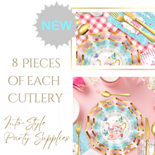 Load image into Gallery viewer, Royal Teacup Theme Birthday Party - 8 People Setting + Free Gift