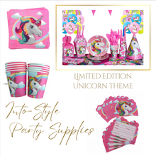Load image into Gallery viewer, Unicorn Theme Birthday Party - 10 People Setting + Free Gifts