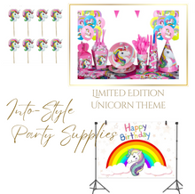 Load image into Gallery viewer, Unicorn Theme Birthday Party - 10 People Setting + Free Gifts