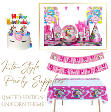 Load image into Gallery viewer, Unicorn Theme Birthday Party - 10 People Setting + Free Gifts