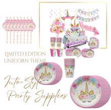 Load image into Gallery viewer, Combo Unicorn Theme Birthday Party - 8 People Setting + Free Gifts