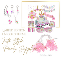 Load image into Gallery viewer, Combo Unicorn Theme Birthday Party - 8 People Setting + Free Gifts