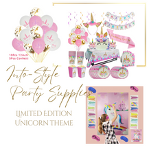Load image into Gallery viewer, Combo Unicorn Theme Birthday Party - 8 People Setting + Free Gifts