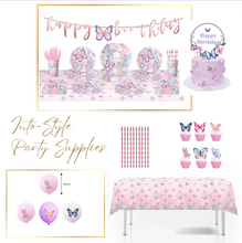Load image into Gallery viewer, Butterfly Theme Birthday Party - 10 People Setting + Free Gifts