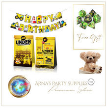 Load image into Gallery viewer, Construction Theme Birthday Party - 10 People Setting + Free Gifts