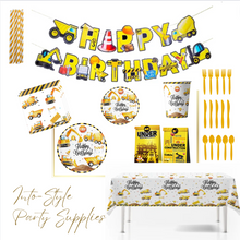 Load image into Gallery viewer, Construction Theme Birthday Party - 10 People Setting + Free Gifts
