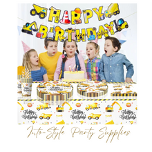 Load image into Gallery viewer, Construction Theme Birthday Party - 10 People Setting + Free Gifts