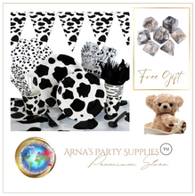 Load image into Gallery viewer, Cow Theme Birthday Party - 10 People Setting + Free Gifts