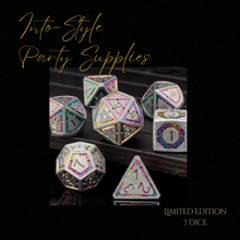 Load image into Gallery viewer, Limited Edition 7 Unique Dice Metallic (Perfect for Games of Party Favours)