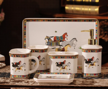 Load image into Gallery viewer, "Scottishe" Collection (Horses) - 6 Piece Bathroom Set