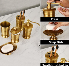 Load image into Gallery viewer, Crome Brass Bathroom Set x5 Piece (Top Product) High Quality