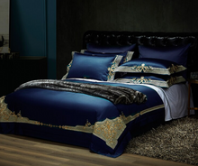 Load image into Gallery viewer, "Arna Lisa" Royal Collection - Luxury 600TC Egyptian Cotton Classic Exquisite Bedding Set - King 4 piece