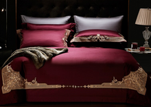 Load image into Gallery viewer, "Arna Lisa" Royal Collection - Luxury 600TC Egyptian Cotton Classic Exquisite Bedding Set - King 4 piece