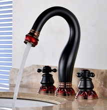 Load image into Gallery viewer, "Arna" Collection - Bathroom Basin Faucet Antique Brass Sink Mixer Tap