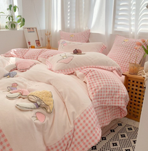 Load image into Gallery viewer, "Arna's" Collection - Luxury Flannel Velvet #D Mushrooms Bedding Set 6 piece Twin/Single