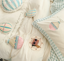 Load image into Gallery viewer, "Arna's" Collection - Luxury Flannel Velvet #D Mushrooms Bedding Set 6 piece Twin/Single