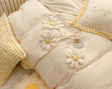 Load image into Gallery viewer, "Arna's" Collection - Luxury Flannel Velvet #D Mushrooms Bedding Set 6 piece Twin/Single