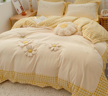 Load image into Gallery viewer, "Arna's" Collection - Luxury Flannel Velvet #D Mushrooms Bedding Set 6 piece Twin/Single