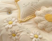 Load image into Gallery viewer, "Arna's" Collection - Luxury Flannel Velvet #D Mushrooms Bedding Set 6 piece Twin/Single