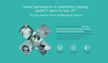 Load image into Gallery viewer, Badminton - Coollang Smart Badminton Racket Tracker Sensor Wireless Bluetooth 2.0 Motion Analyzer for Android IOS Smartphone Sport Tracker