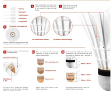 Load image into Gallery viewer, Badminton - Air Shuttle 3 Pieces Kawasaki Air Shuttle Badminton Plastic Nylon Ball for Training