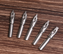 Load image into Gallery viewer, Gold Feather Pen Metal Fountain pen Inserted Ink Set Vintage Silver Feather Pen Student Office Supplies - Gift