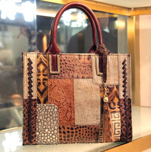 Load image into Gallery viewer, "Arna Lisa" Collection - Legend Genuine Leather Luxury Handbags Women Designer Hand Bag Female Retro Patchwork Totes Crocodile Shoulder/Crossbody Bags