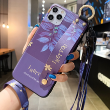 Load image into Gallery viewer, Luxury iPhone Case Set - Iphone 11 12 pro max SE 2020 7 8 plus 6 6s plus X Xs max XR Soft Strap Phone Holder Case
