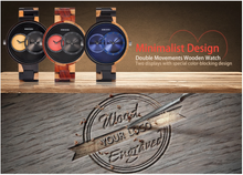 Load image into Gallery viewer, BOBO BIRD Men Watch Luxury Wooden Watches Waterproof Great Gift
