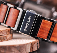 Load image into Gallery viewer, BOBO BIRD Men Watch Luxury Wooden Watches Waterproof Great Gift