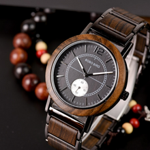 Load image into Gallery viewer, BOBO BIRD Men Watch Luxury Wooden Watches Waterproof Great Gift