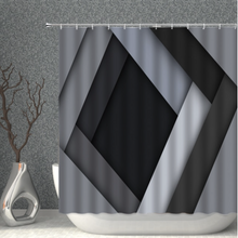 Load image into Gallery viewer, Modern Shower/Bath Curtain Polyester Fabric Waterproof Bathroom Curtains Geometric Printing Pattern