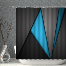 Load image into Gallery viewer, Modern Shower/Bath Curtain Polyester Fabric Waterproof Bathroom Curtains Geometric Printing Pattern