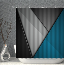 Load image into Gallery viewer, Modern Shower/Bath Curtain Polyester Fabric Waterproof Bathroom Curtains Geometric Printing Pattern