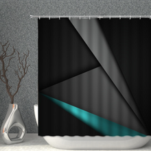 Load image into Gallery viewer, Modern Shower/Bath Curtain Polyester Fabric Waterproof Bathroom Curtains Geometric Printing Pattern