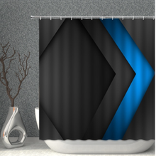 Load image into Gallery viewer, Modern Shower/Bath Curtain Polyester Fabric Waterproof Bathroom Curtains Geometric Printing Pattern