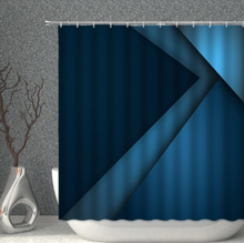 Load image into Gallery viewer, Modern Shower/Bath Curtain Polyester Fabric Waterproof Bathroom Curtains Geometric Printing Pattern